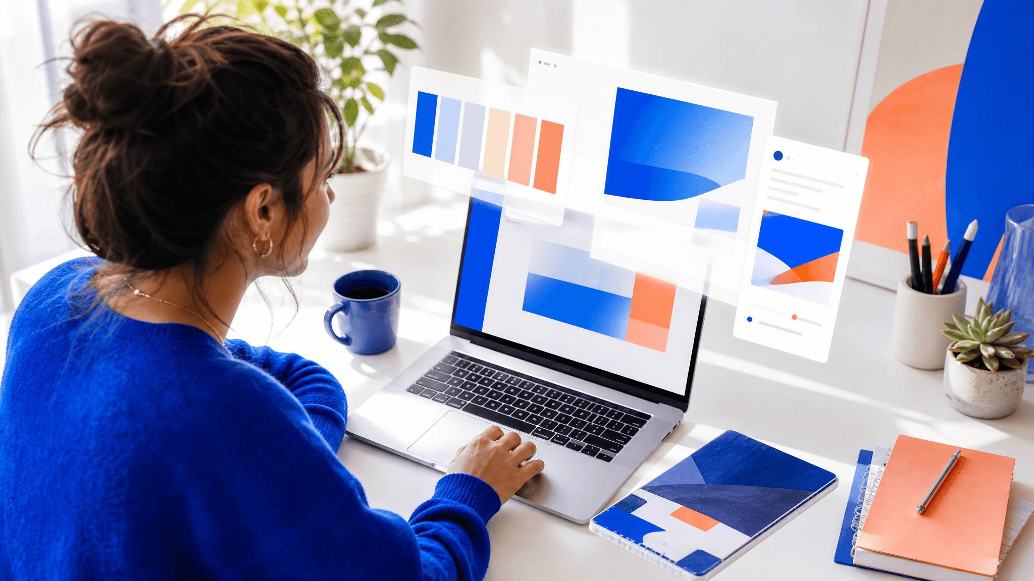 A solo founder watching a brand plan take shape in Buzz
